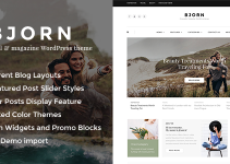 Bjorn - Responsive WordPress Personal Blog Theme