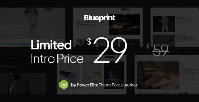 Blueprint - Next-Generation Blog & Magazine Theme