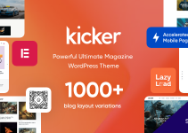 Kicker - Multipurpose Blog Magazine WordPress Theme + Gutenberg