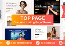 Top Page — Online Course Landing Page WordPress Theme