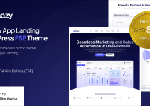 Saazy - SaaS & App Landing Page FSE WordPress Theme